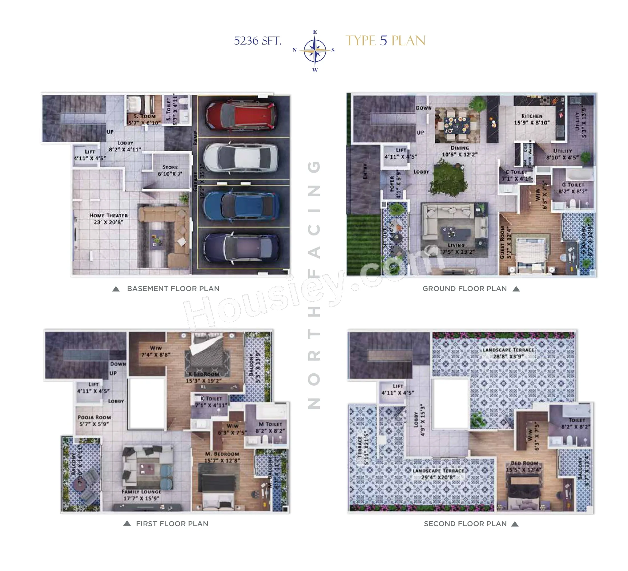 Sattva Springs Unit plan - 3822 sq.ft.