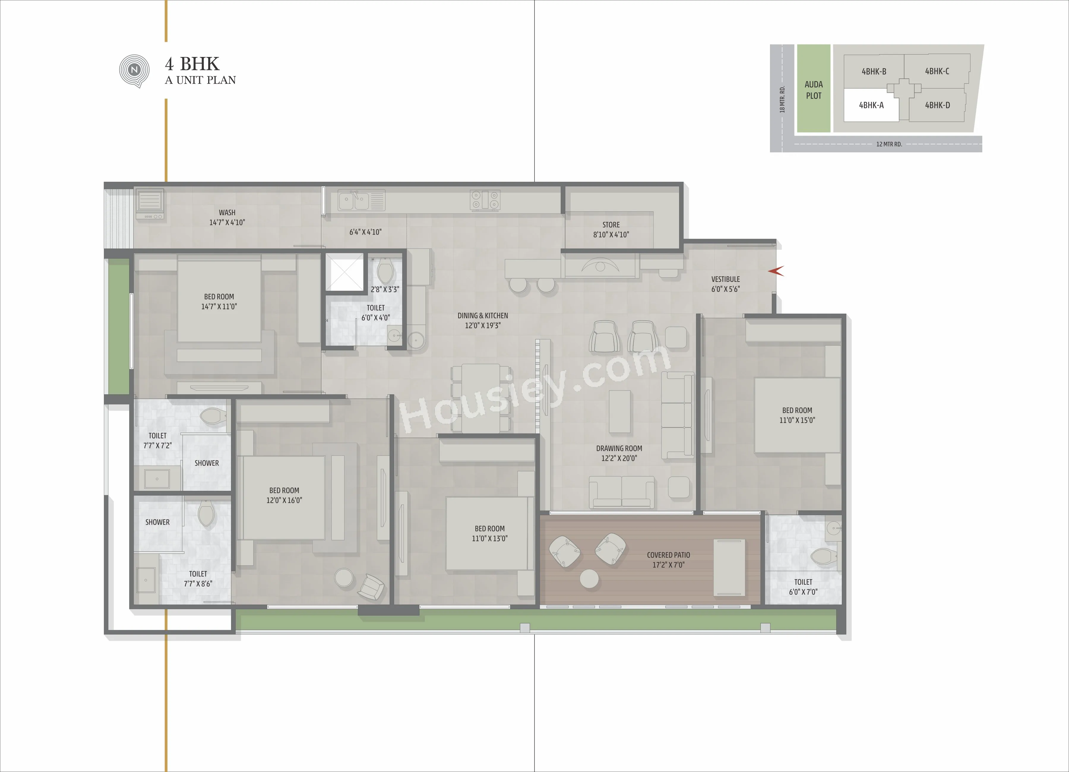 Unit plan - 1911 sq.ft.