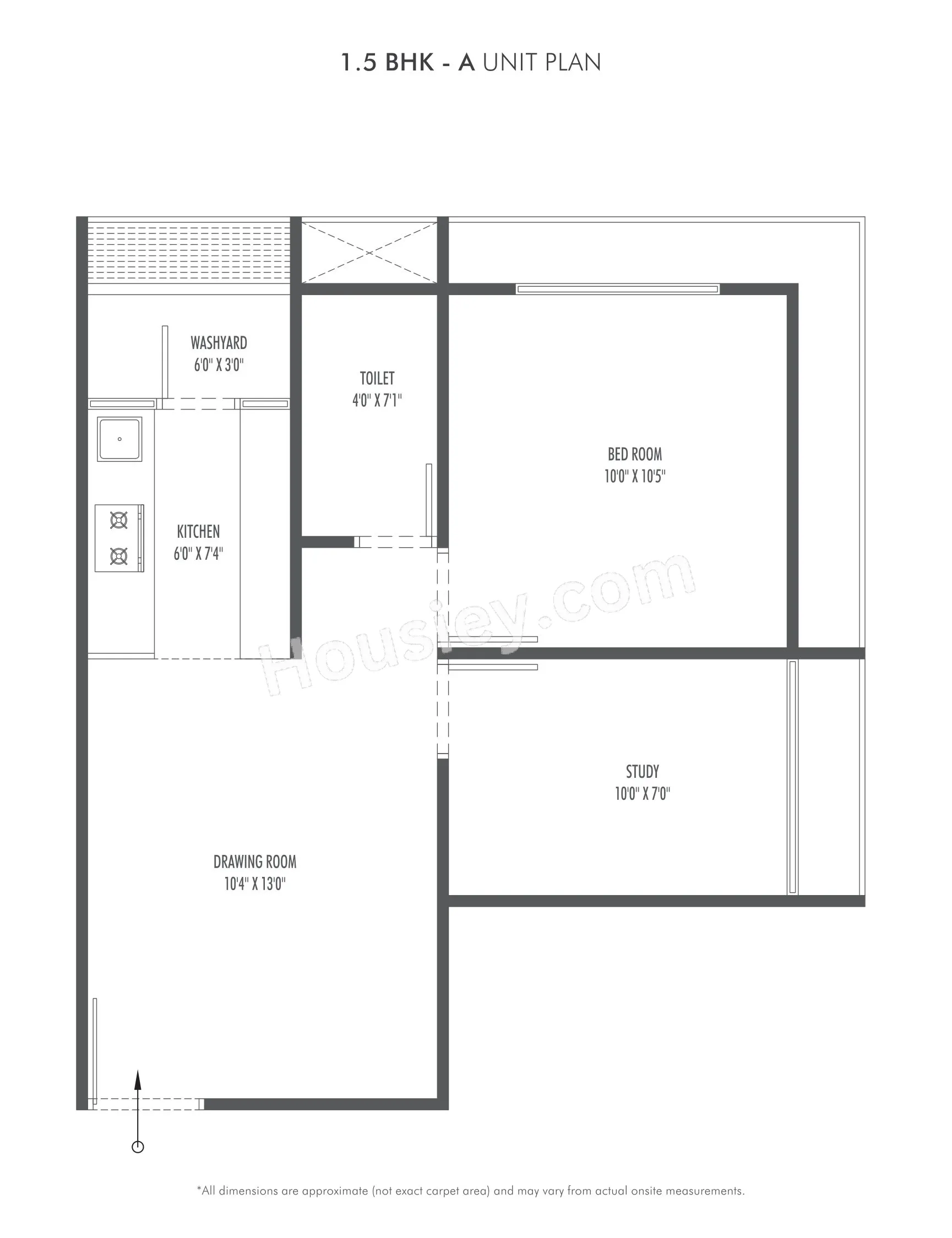 Unit plan - 426 sq.ft.