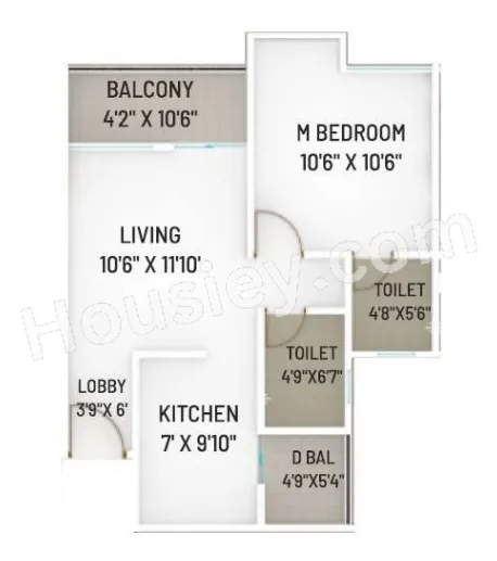 VTB Crown Unit plan - 511 sq.ft.