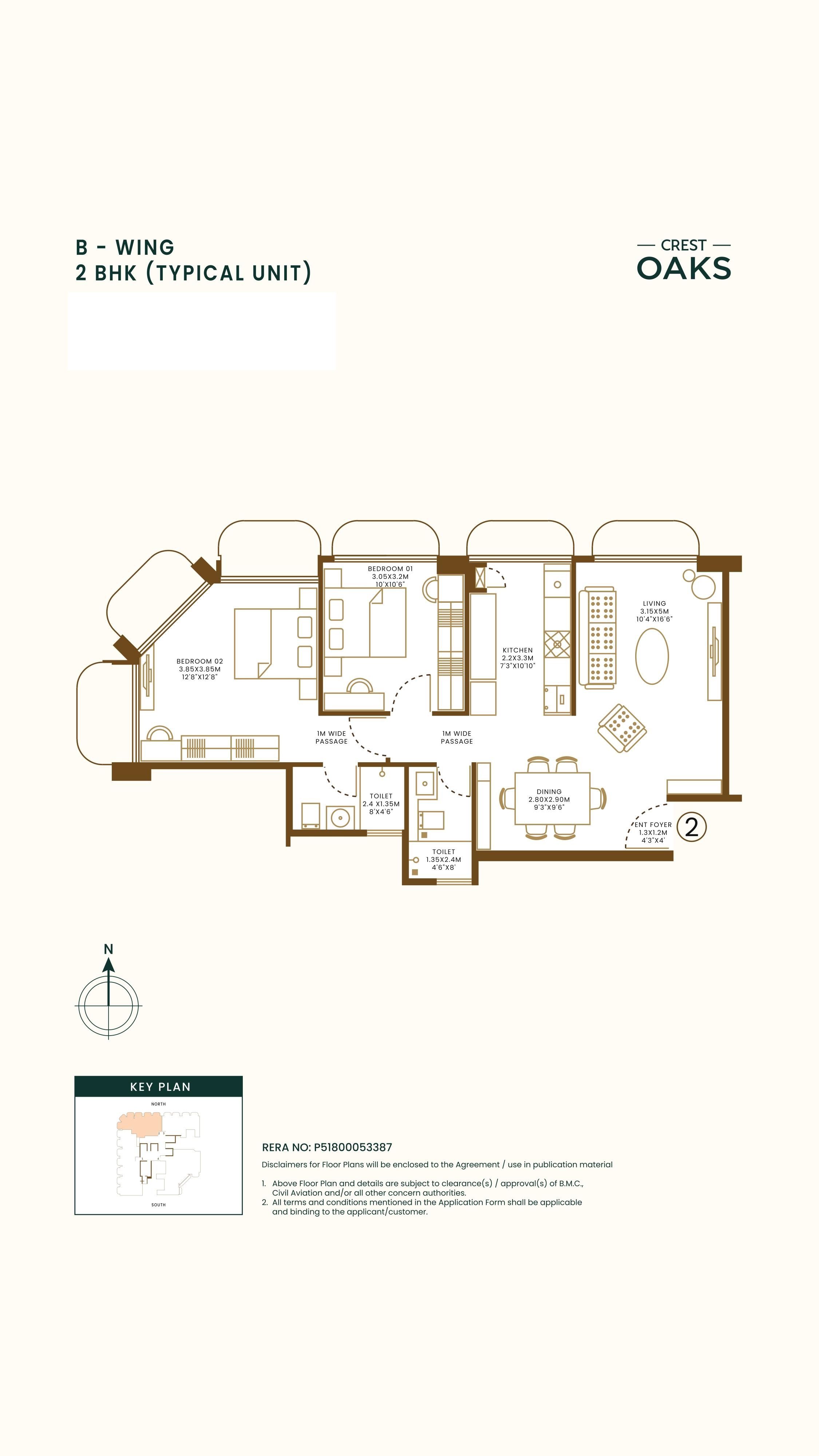 Unit plan - 717 sq.ft.