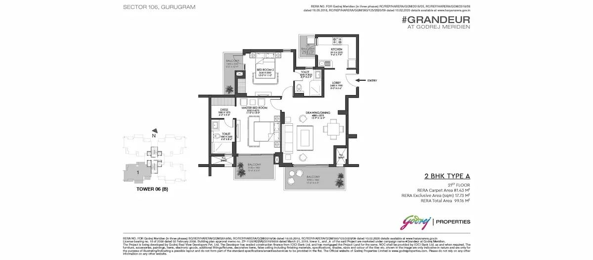 Unit plan - 1092 sq.ft.