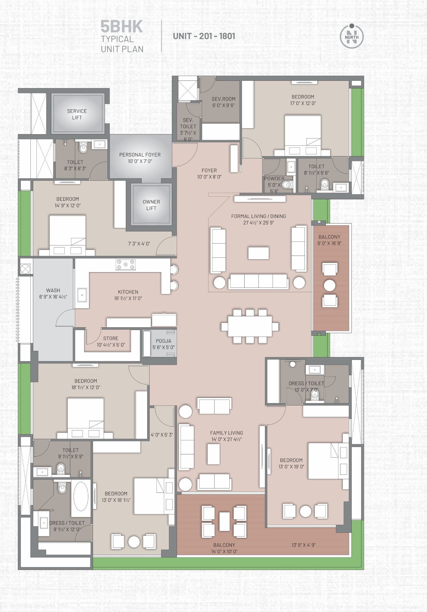 Unit plan - 3575 sq.ft.
