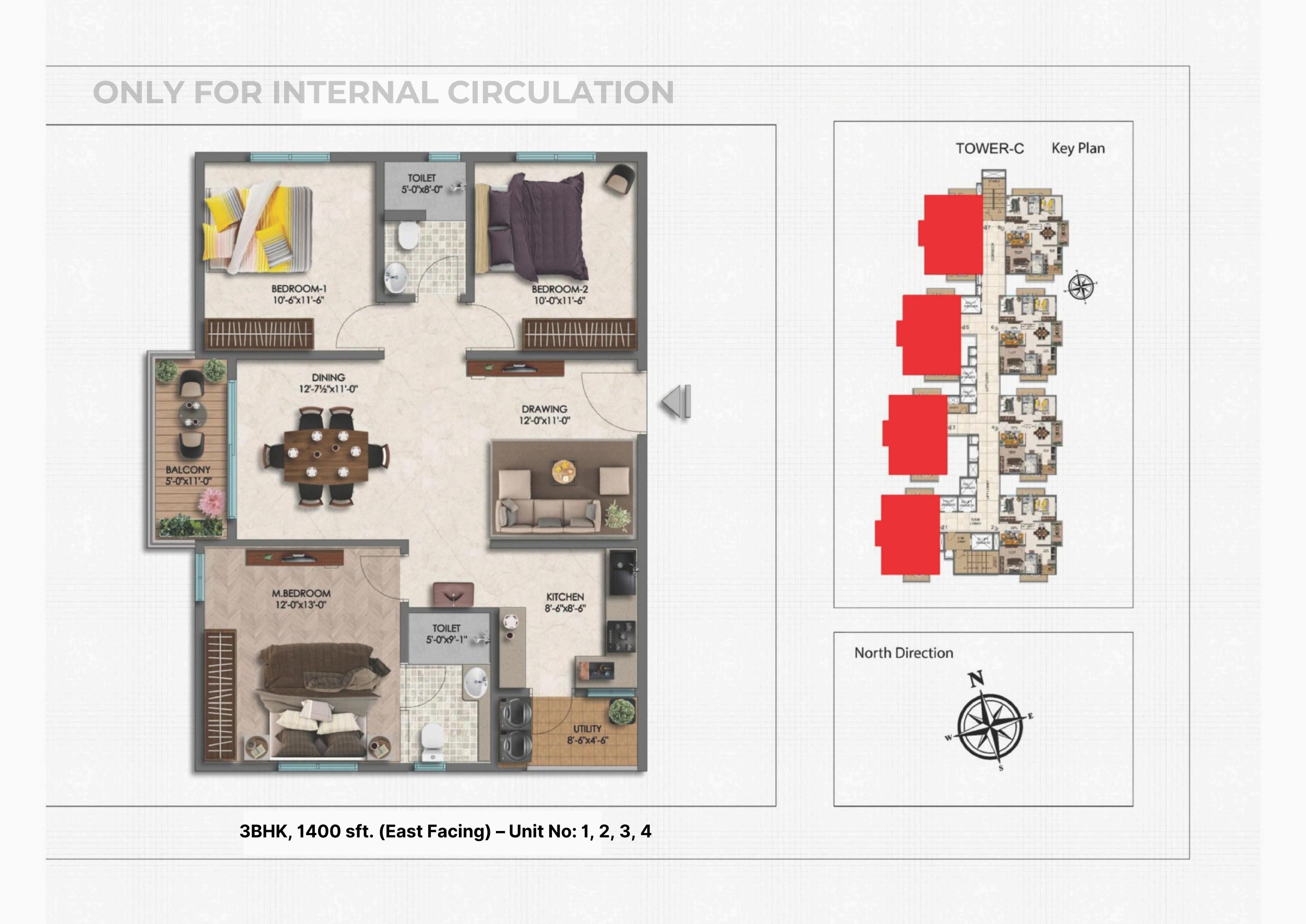 Unit plan - 980 sq.ft.