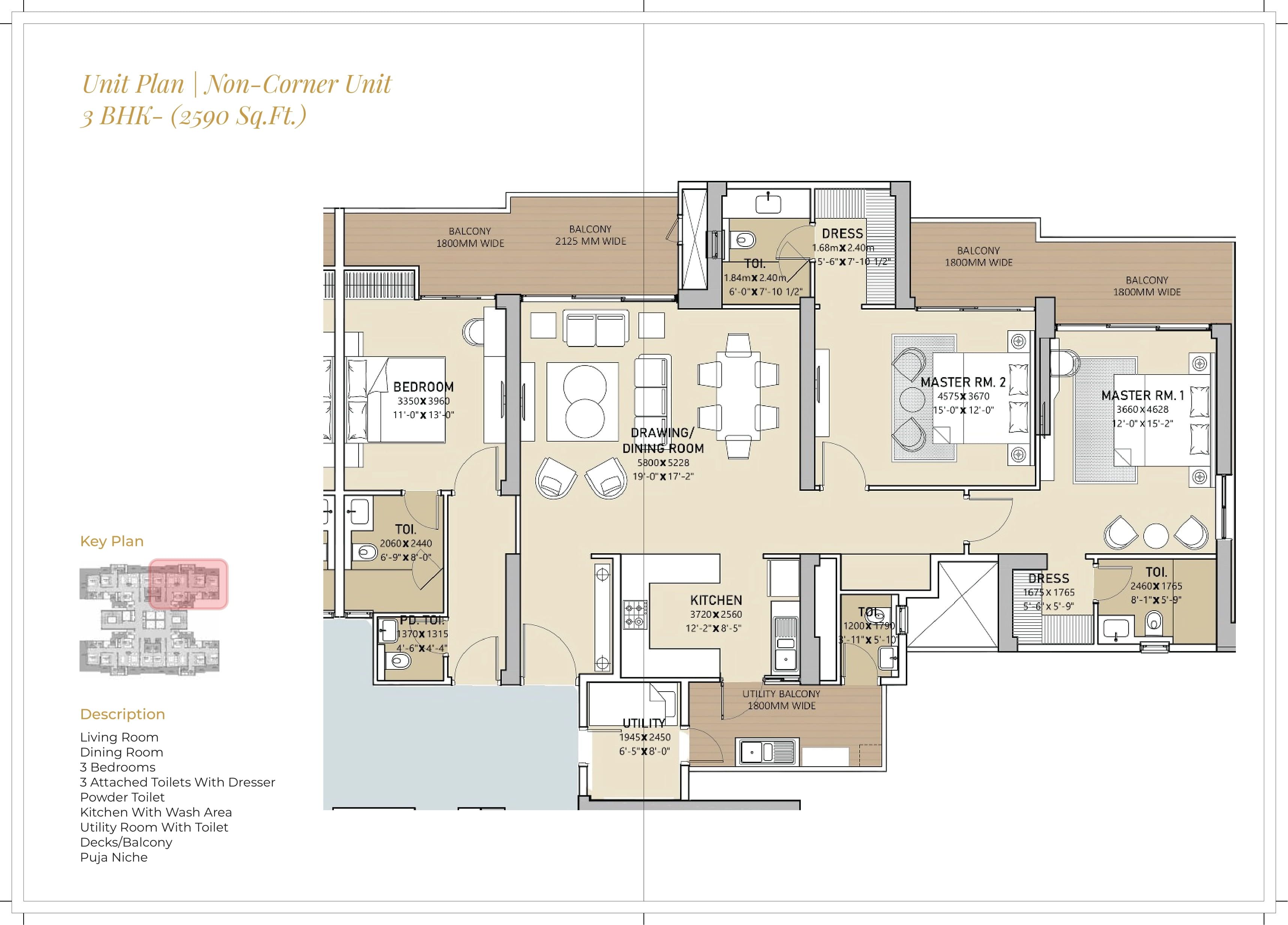 Unit plan - 1512 sq.ft.