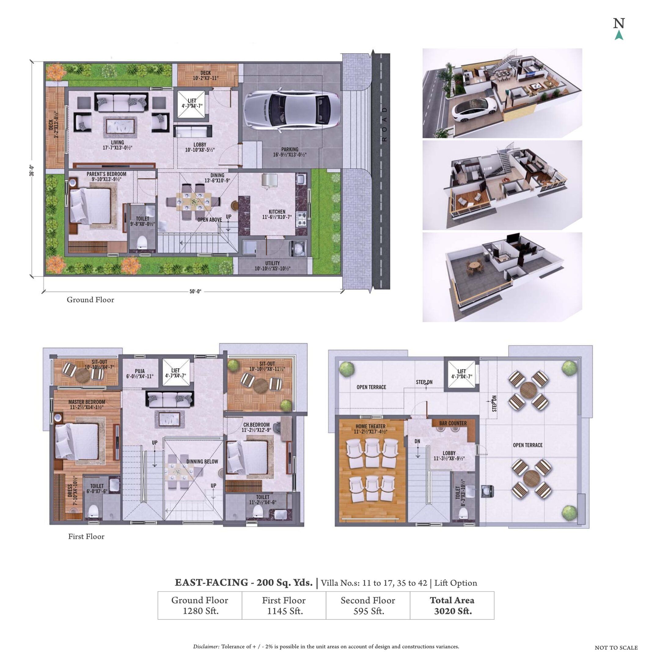 Unit plan - 1800 sq.ft.