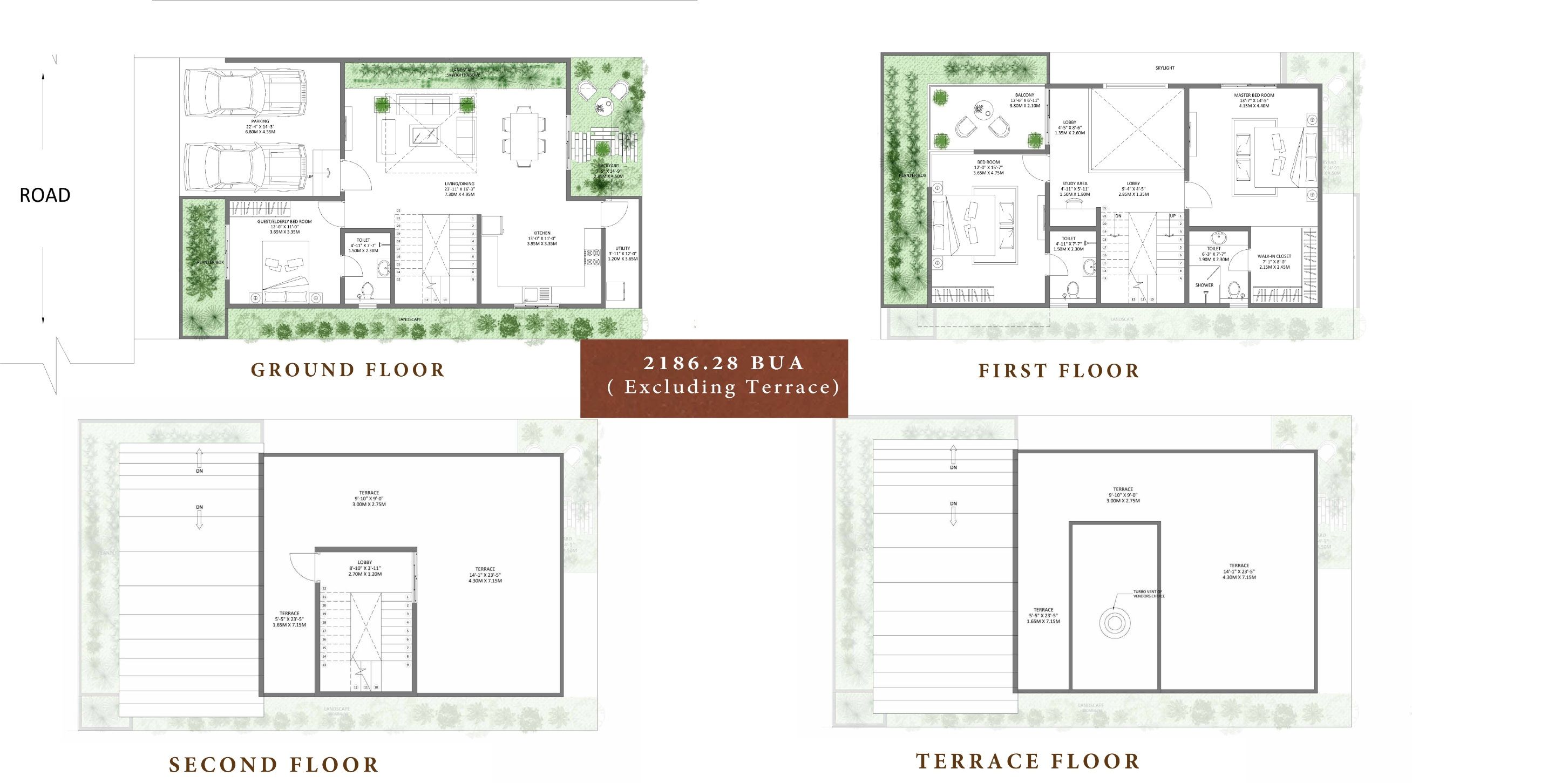 Unit plan - 1500 sq.ft.
