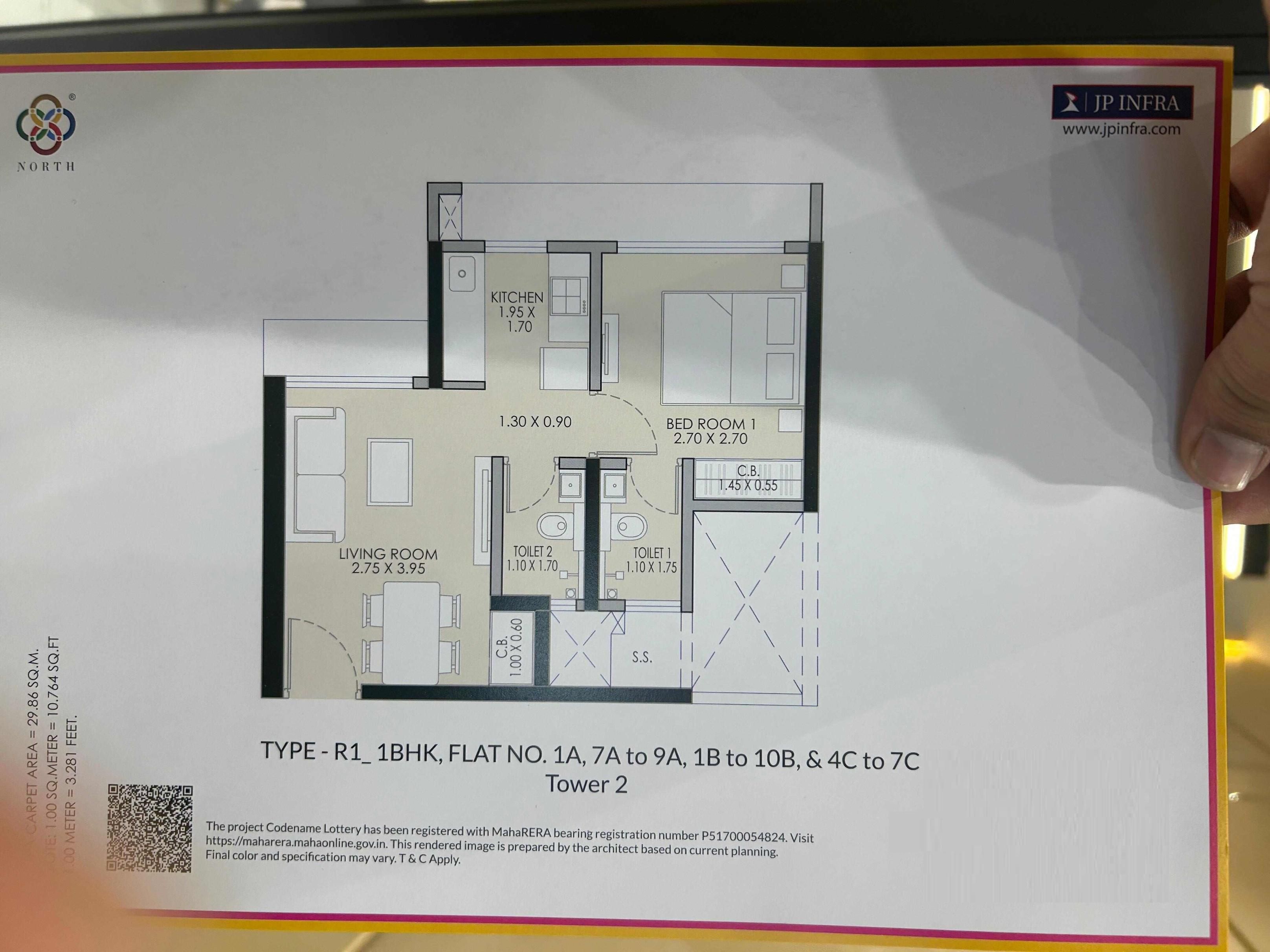Unit plan - 321 sq.ft.