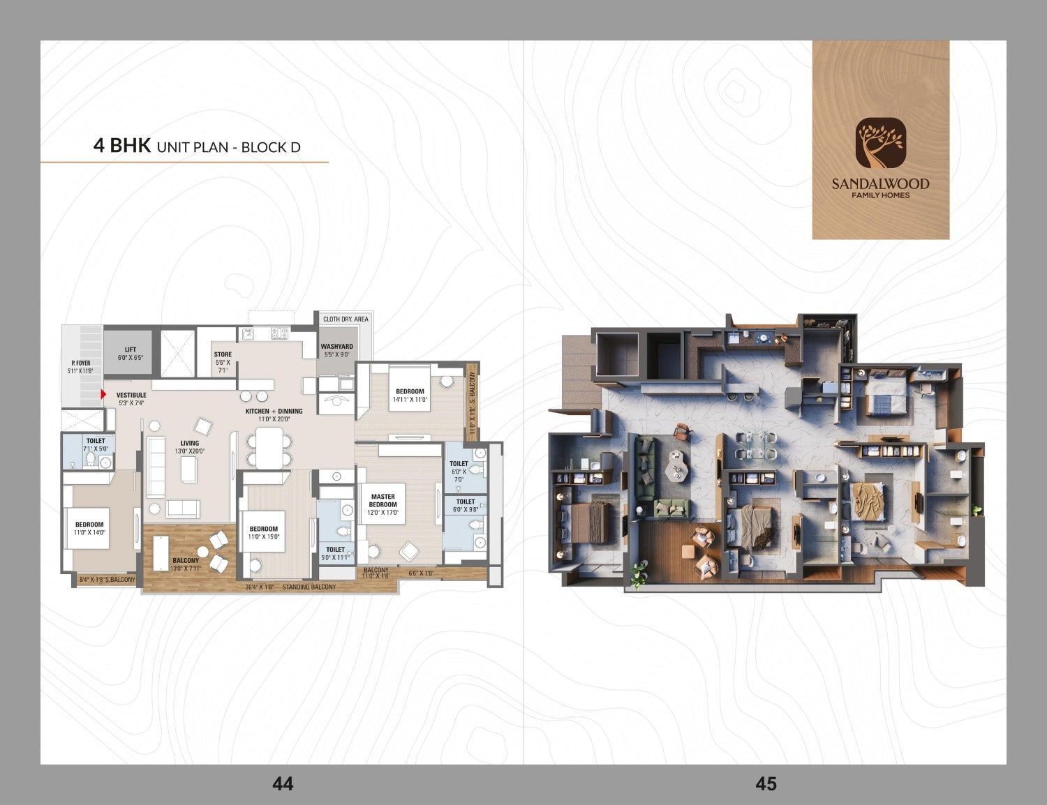 Unit plan - 1930 sq.ft.