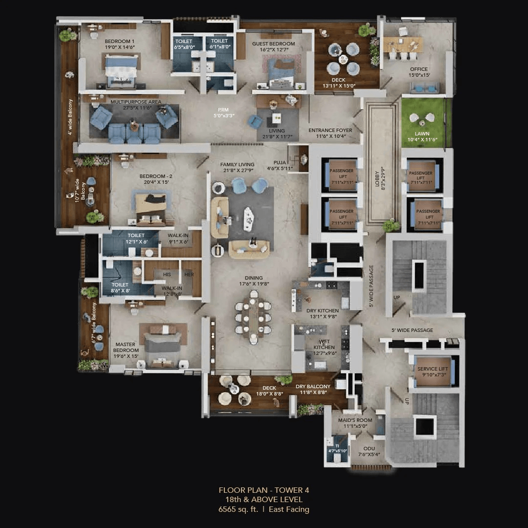 Unit plan - 4923 sq.ft.