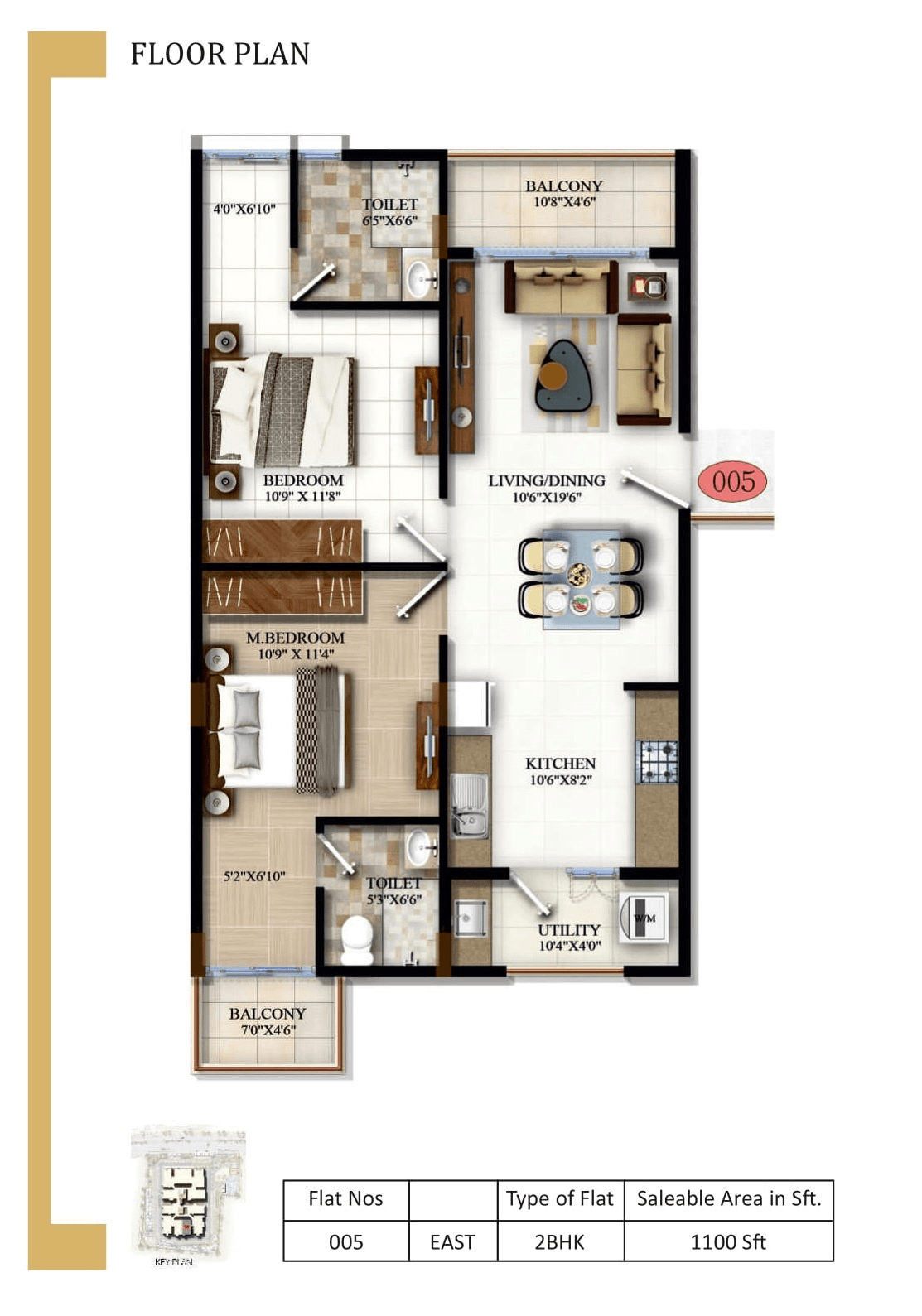 Unit plan - 792 sq.ft.
