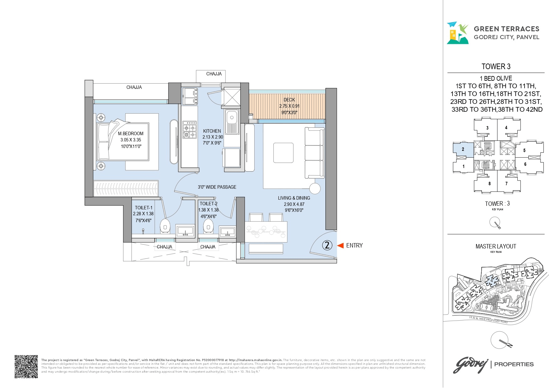 Unit plan - 453 sq.ft.
