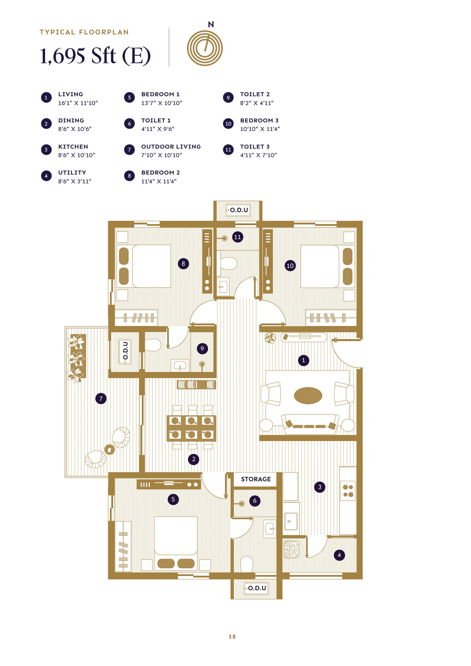 ASBL Loft Unit plan - 1050 sq.ft.