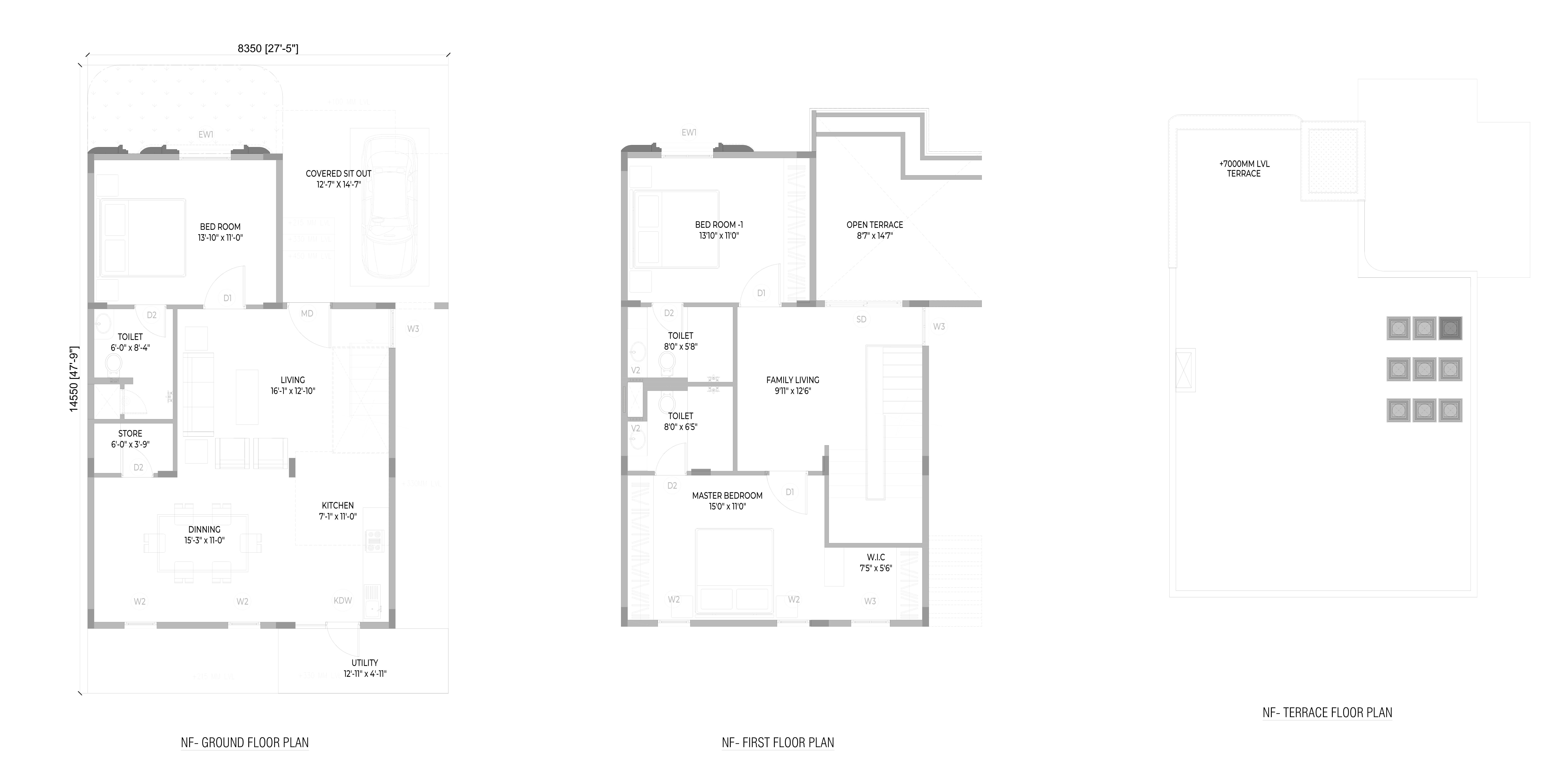 JRC Sanzio Unit plan - 1467 sq.ft.
