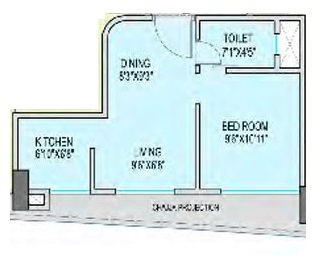 Unit plan - 335 sq.ft.