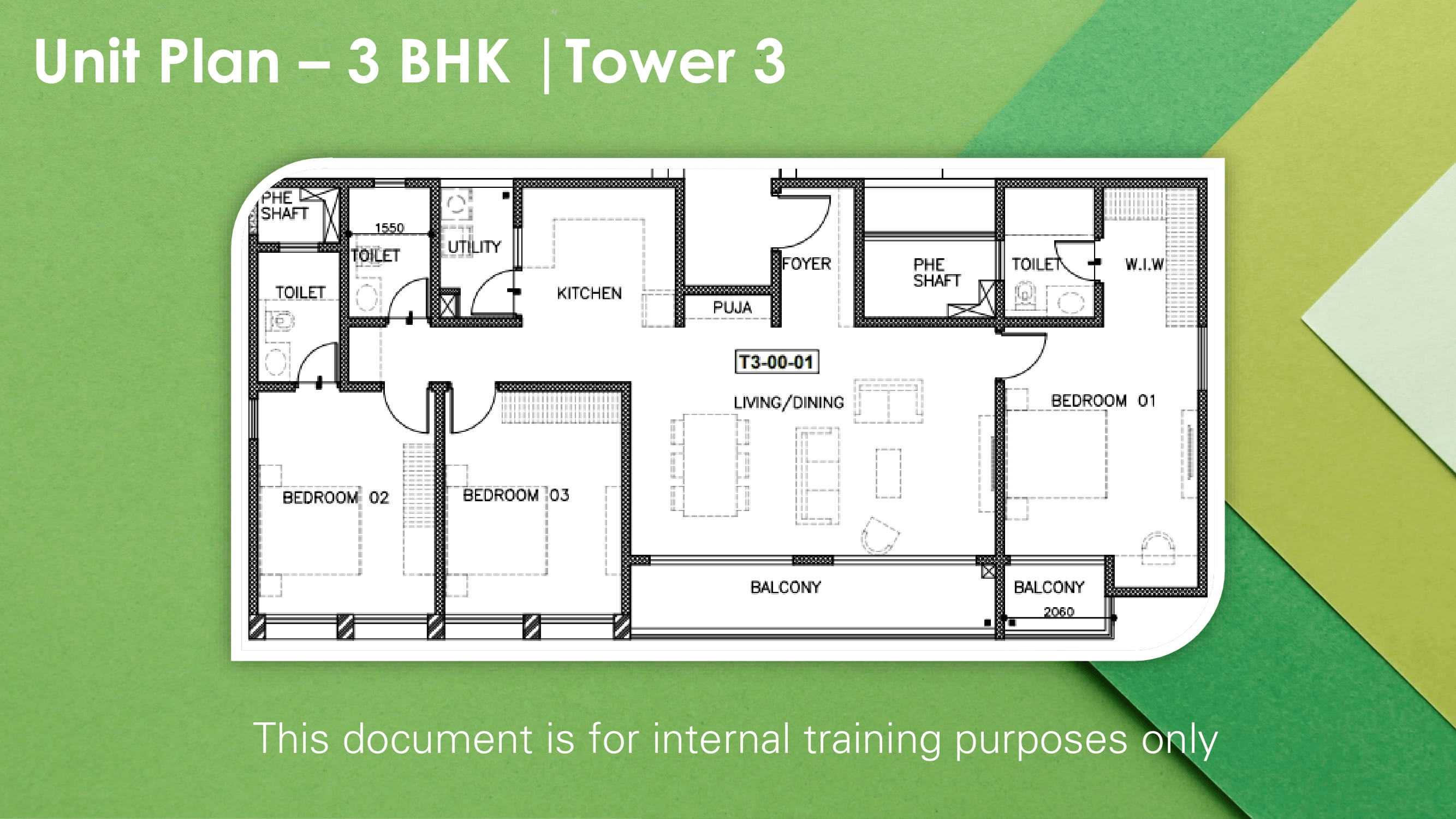 Genurise Life is Green Unit plan - 1210 sq.ft.